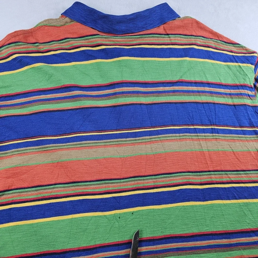 Polo Ralph Lauren Shirt Mens 5XB Big & Tall Multicolored Striped Colorful Serape